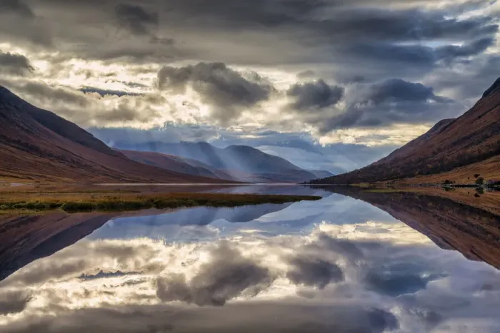 Framed Print : Loch Etive Reflections, Highlands, Scotland Framed Print : Loch Etive Reflections, Highlands, Scotland