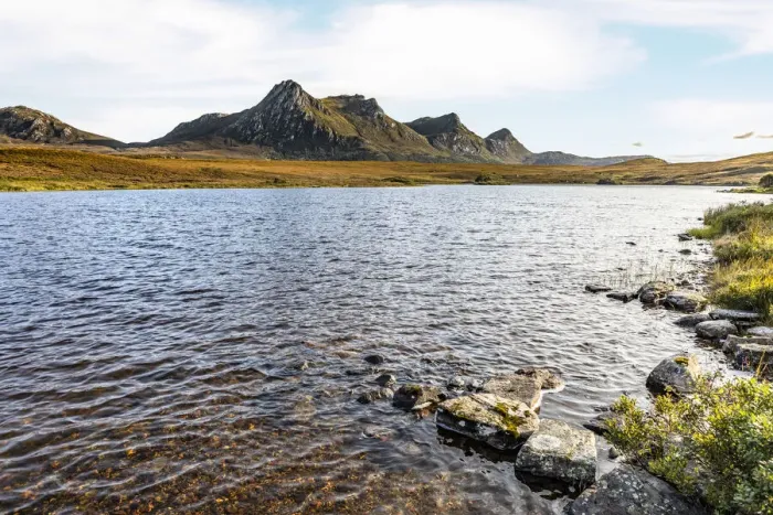 Framed Print : Lochan Hakel and Ben Loyal, Sutherland, Highlands, Scotland, United Kingdom Framed Print : Lochan Hakel and Ben Loyal, Sutherland, Highlands, Scotland, United Kingdom