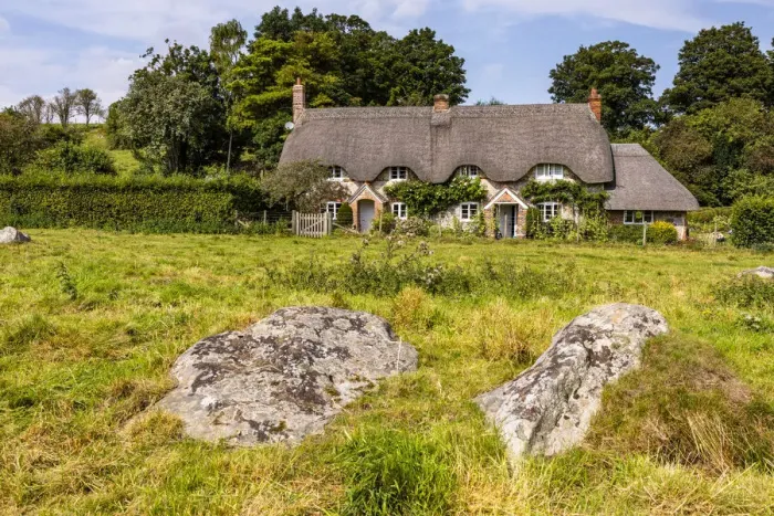 Framed Print : Lockeridge Dene and Piggledene, Marlborough, Wiltshire, England, United Kingdom