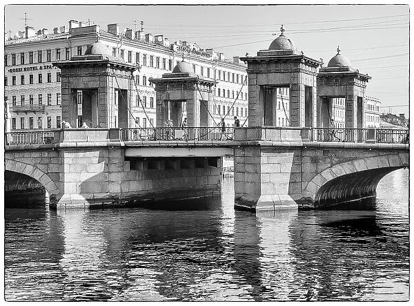 Lomonosov Bridge over Fontanka River, Saint Petersburg, Russia