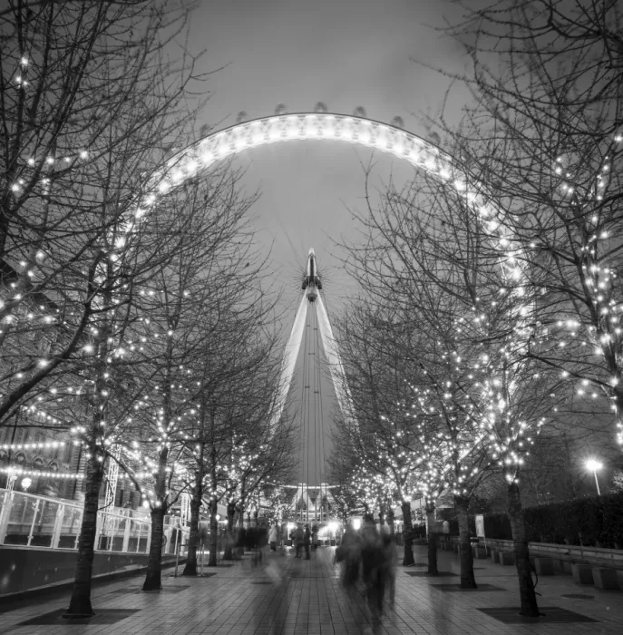 Framed Print : London Eye (Millennium Wheel), South Bank, London, England Framed Print : London Eye (Millennium Wheel), South Bank, London, England