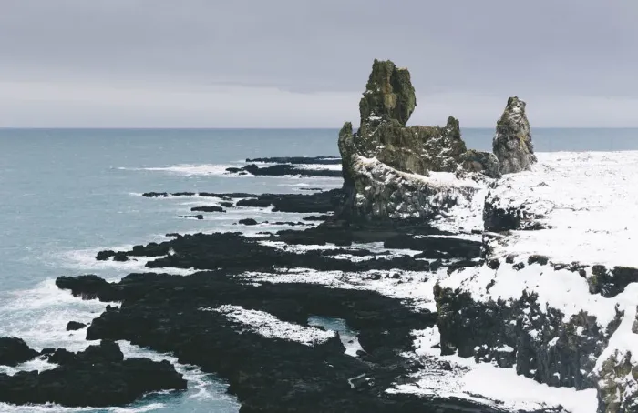 Framed Print : Londrangar Stacks, Snaefellsness peninsula, northern Iceland Framed Print : Londrangar Stacks, Snaefellsness peninsula, northern Iceland