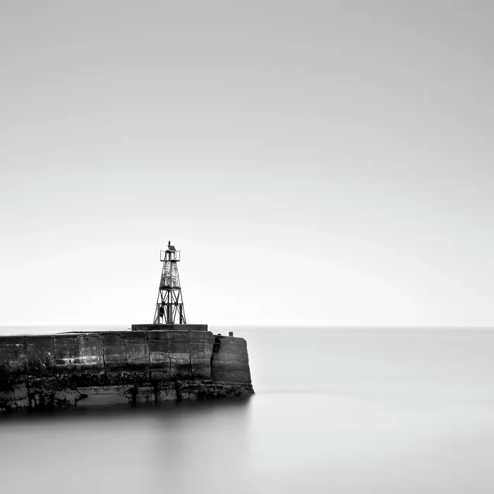 Framed Print : Long exposure image, Amble harbour, Northumberland, England Framed Print : Long exposure image, Amble harbour, Northumberland, England