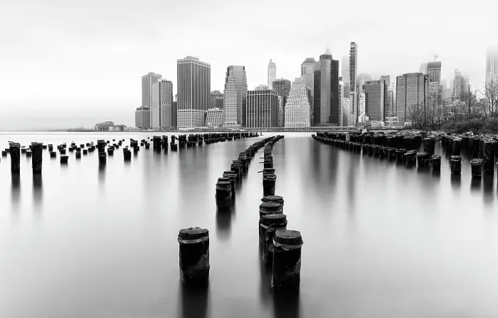 Framed Print : Long exposure image, Manhattan from Pier 1, Brooklyn Bridge Park, Brooklyn, New York City, New York, USA Framed Print : Long exposure image, Manhattan from Pier 1, Brooklyn Bridge Park, Brooklyn, New York City, New York, USA