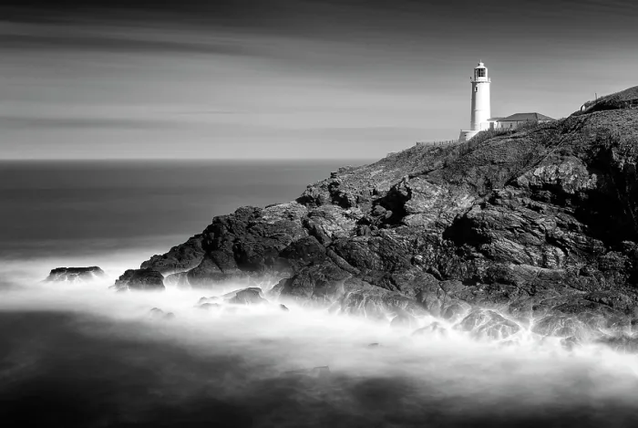 Framed Print : Long exposure image, Trevose Head Lighthouse, near Padstow, Cornwall, England Framed Print : Long exposure image, Trevose Head Lighthouse, near Padstow, Cornwall, England