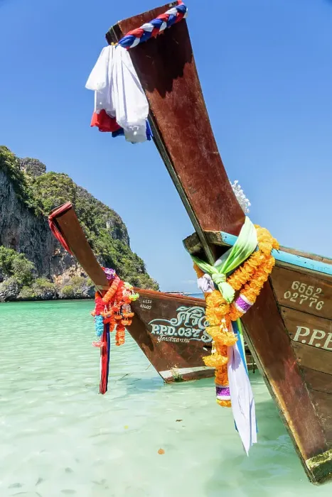 Framed Print : Long Tail boats, Monkey Beach, Koh Phi Phi Don, Krabi, Thailand Framed Print : Long Tail boats, Monkey Beach, Koh Phi Phi Don, Krabi, Thailand