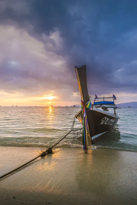 Framed Print : Longtail boats at Sunset Beach, Ko Lipe, Satun Province, Thailand Framed Print : Longtail boats at Sunset Beach, Ko Lipe, Satun Province, Thailand