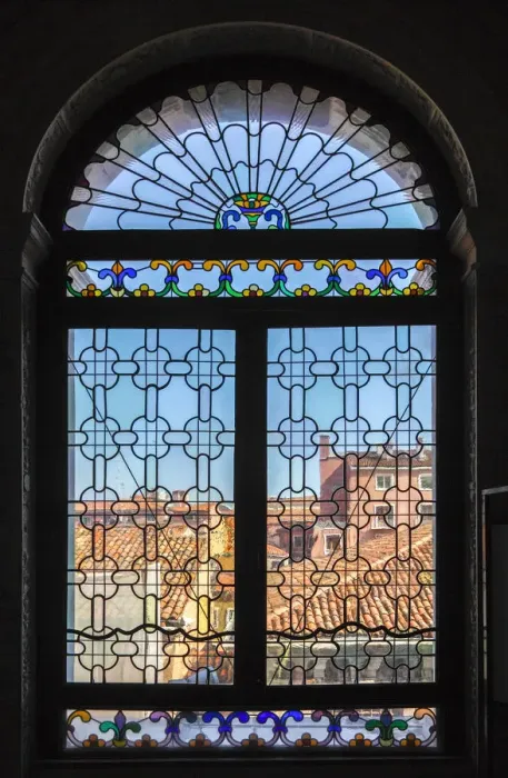 Framed Print : Look through a window in the Doges Palace (Palazzo Ducale), Venice, Veneto, Italy Framed Print : Look through a window in the Doges Palace (Palazzo Ducale), Venice, Veneto, Italy