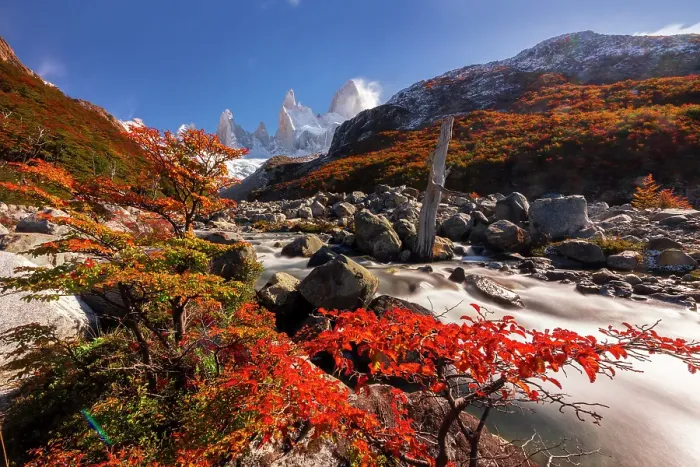 Framed Print : Los Glaciares National Park near El Chalten with Fitzroy peak in the background, Patagonia, Argentina Framed Print : Los Glaciares National Park near El Chalten with Fitzroy peak in the background, Patagonia, Argentina