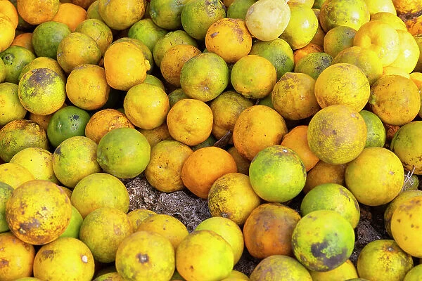a lot of fresh fruits in the market of Mkokotoni, Zanzibar, Tanzania