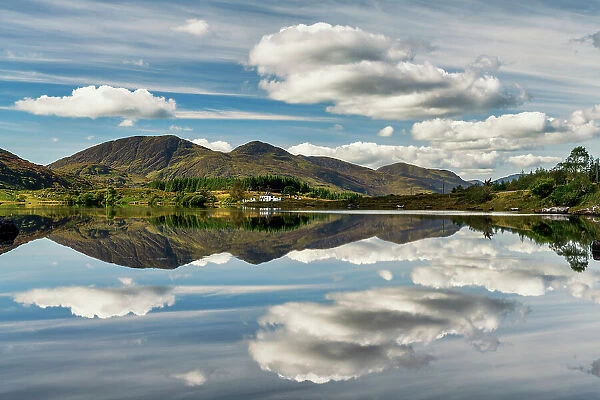 Lough Looscaunagh Reflections, Ring of Kerry, Co. Kerry, Ireland