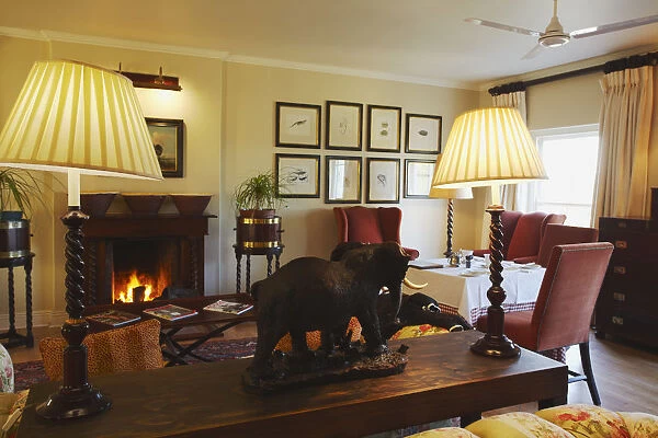 Lounge at River Bend Lodge, Addo Elephant Park, Eastern Cape, South Africa