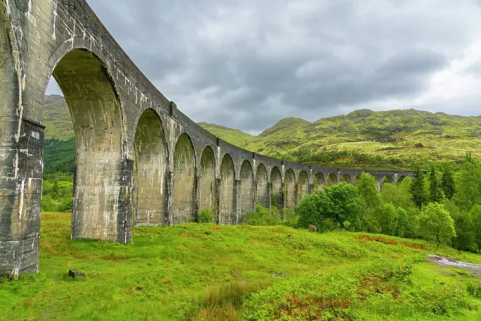 Framed Print : Low angle view of Glenfinnan Viaduct, Glenfinnan, Inverness-shire, Scottish Highlands, Scotland, UK Framed Print : Low angle view of Glenfinnan Viaduct, Glenfinnan, Inverness-shire, Scottish Highlands, Scotland, UK