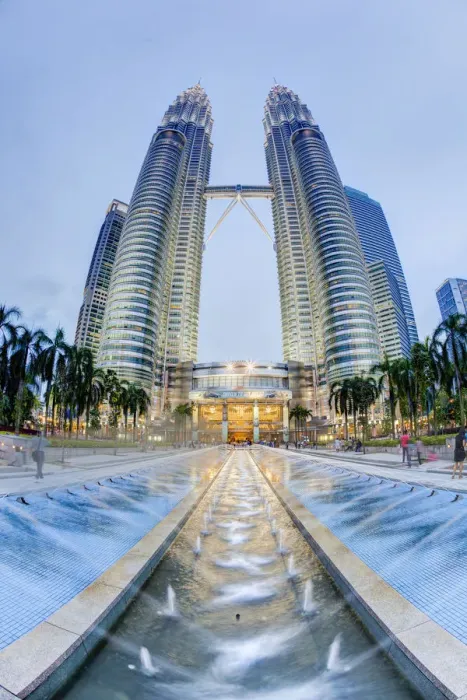 Framed Print : Low Angle View of the Petronas Twin Towers, Kuala Lumpur, Malaysia Framed Print : Low Angle View of the Petronas Twin Towers, Kuala Lumpur, Malaysia