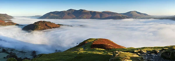 Low Cloud Below Skiddaw, Lake District National Park, Cumbria, England