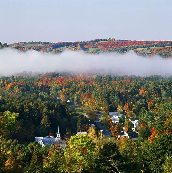 Low Cloud over West Barnet, Vermont, USA