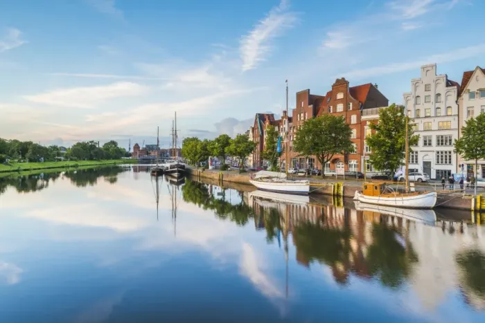 Framed Print : Lubeck, Baltic coast, Schleswig-Holstein, Germany