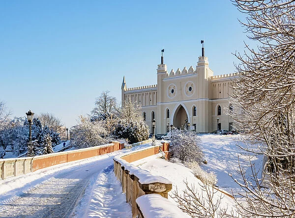 Lublin Castle at winter time, Lublin Voivodeship, Poland