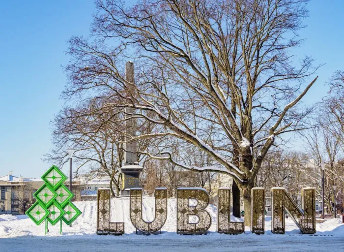 Framed Print : Lublin Letters, Lithuanian Square, winter, Lublin, Lublin Voivodeship, Poland Framed Print : Lublin Letters, Lithuanian Square, winter, Lublin, Lublin Voivodeship, Poland