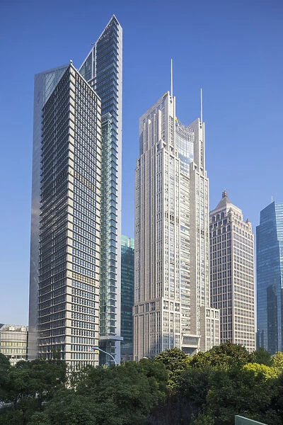 Lujiazui financial district, Pudong, Shanghai Tower, Shanghai, China