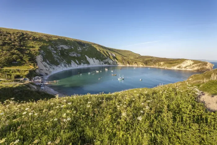 Framed Print : Lulworth Cove, Dorset, England Framed Print : Lulworth Cove, Dorset, England