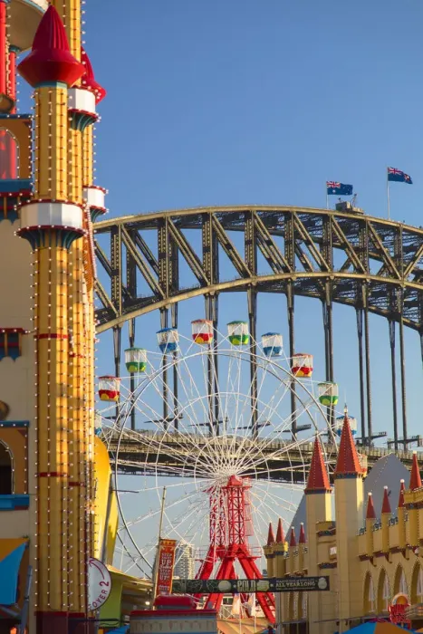 Framed Print : Luna Park and Sydney Harbour Bridge, Sydney, New South Wales, Australia Framed Print : Luna Park and Sydney Harbour Bridge, Sydney, New South Wales, Australia