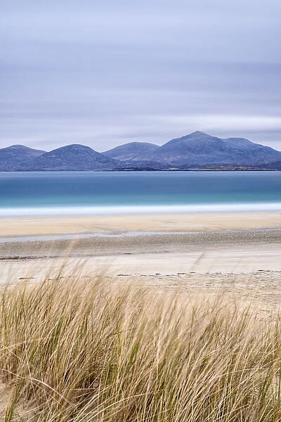 Luskentyre (Losgaintir) beach aa has been voted Britains best beach, Harris, Hebrides