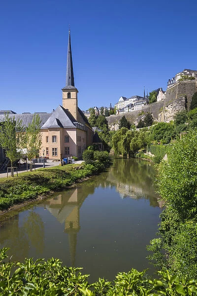 Luxembourg, Luxembourg City, Neimenster Abbey and The Corniche, Chemin de la Corniche