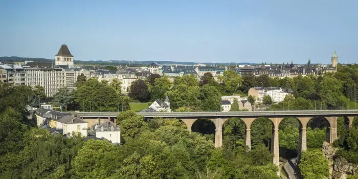 Framed Print : Luxembourg, Luxembourg City, Petrusse Park and Viaduct Framed Print : Luxembourg, Luxembourg City, Petrusse Park and Viaduct