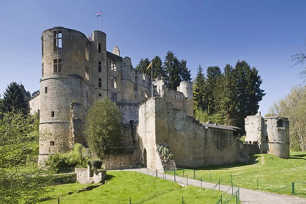 Luxembourg, Petite-Suisse, Beaufort, Chateau de Beaufort, castle ruins