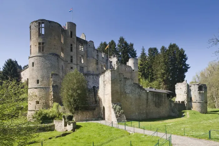 Framed Print : Luxembourg, Petite-Suisse, Beaufort, Chateau de Beaufort, castle ruins
