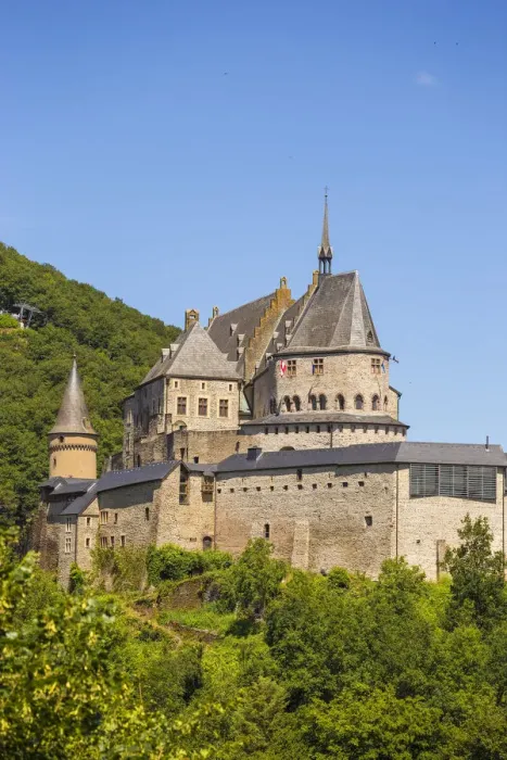 Framed Print : Luxembourg, Vianden, Vianden castle Framed Print : Luxembourg, Vianden, Vianden castle