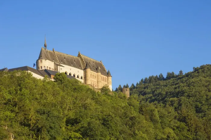 Framed Print : Luxembourg, Vianden, Vianden castle Framed Print : Luxembourg, Vianden, Vianden castle