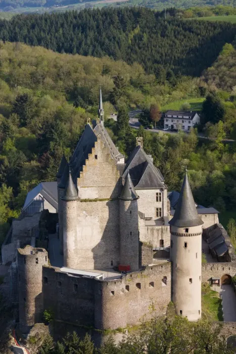 Framed Print : Luxembourg, Vianden, Vianden Chateau