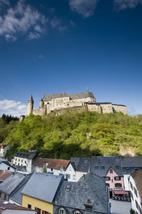 Framed Print : Luxembourg, Vianden, Vianden Chateau