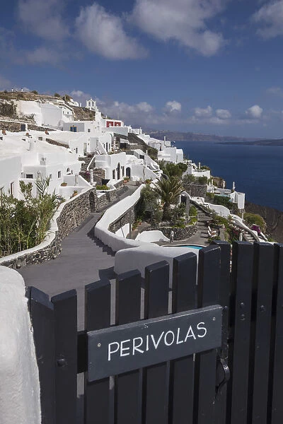 The luxury 5 star Perivolas hotel, Oia, Santorini (Thira), Cyclades Islands, Greece