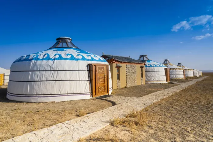 Framed Print : Luxury mongolian ger in campsite, Mongolia, Mongolian, Asia, Asian Framed Print : Luxury mongolian ger in campsite, Mongolia, Mongolian, Asia, Asian