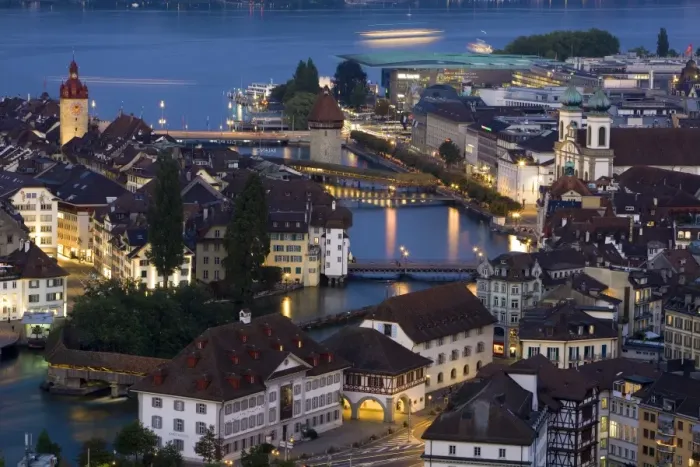 Framed Print : Luzern Skyline Framed Print : Luzern Skyline