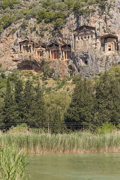 Lycian tombs, Dalyan, Mugla Province, Turkey