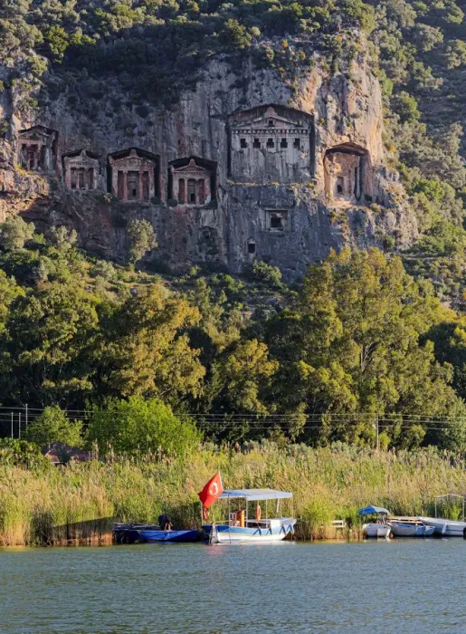 Framed Print : Lycian tombs, Dalyan, Mugla Province, Turkey Framed Print : Lycian tombs, Dalyan, Mugla Province, Turkey