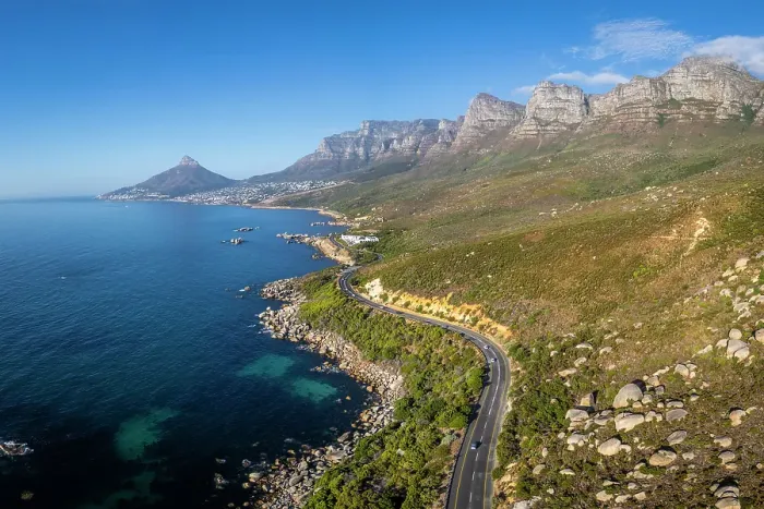 Framed Print : M6 coastal road south of Camps Bay & The Twelve Apostles, Cape Town, Western Cape, South Africa Framed Print : M6 coastal road south of Camps Bay & The Twelve Apostles, Cape Town, Western Cape, South Africa