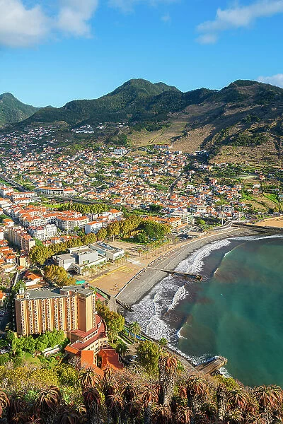 Machico as seen from Miradouro Francisco Alvares Nobrega, Madeira, Portugal