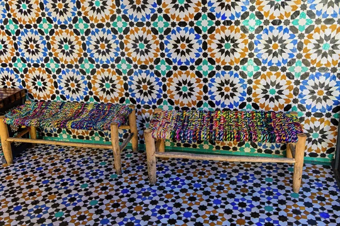 Framed Print : Madrasa (Medersa) Ben Youssef- Islamic college interior, Marrakech, Morocco Framed Print : Madrasa (Medersa) Ben Youssef- Islamic college interior, Marrakech, Morocco