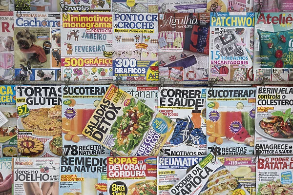 Magazines on display in Centro, Rio de Janeiro, Brazil