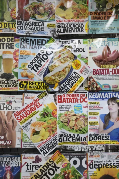 Framed Print : Magazines on display in Centro, Rio de Janeiro, Brazil Framed Print : Magazines on display in Centro, Rio de Janeiro, Brazil