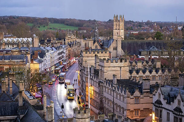 Magdalen College Tower, High Street, Oxfordshire, England