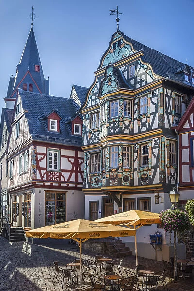 Magnificent half-timbered house Killinger house on the market square of Idstein, Hesse