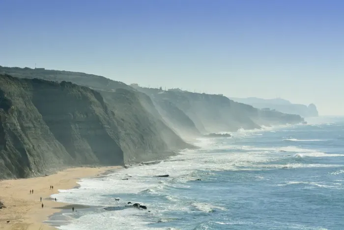 Framed Print : Magoito beach in the Sintra-Cascais Natural Park, Portugal Framed Print : Magoito beach in the Sintra-Cascais Natural Park, Portugal
