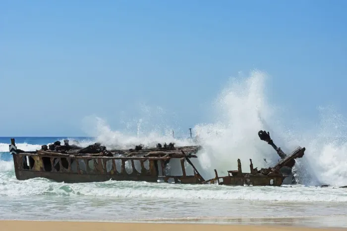 Framed Print : Maheno Shipwreck, Fraser Island, Queensland, Australia