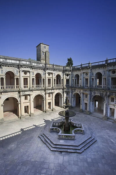 Main Cloister, Convento de Cristo (UNESCO world Heritage), Tomar, Ribatejo, Portugal
